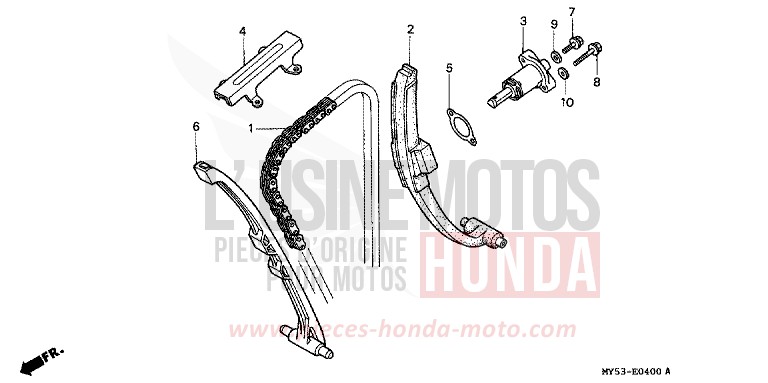 NOCKENWELLENKETTE/SPANNVORRICHTUNG von CB1300 Super Bold'or ABS SCHWARZ (NH1) von 1994